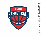 basketball badge logo icon... | Shutterstock .eps vector #1216070752