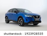 Small photo of Berlin, Germany - 24th, February, 2021: The newest generation of Nissan Qashqai on exposition point.