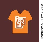 new york city t shirt design | Shutterstock .eps vector #1195919455