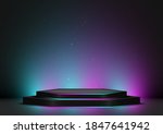 hexagon black podium ... | Shutterstock .eps vector #1847641942