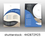 color brochure design template. ... | Shutterstock .eps vector #442872925