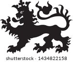 heraldic lion tattoo. black  ... | Shutterstock .eps vector #1434822158