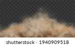 sandstorm.  dusty cloud or ... | Shutterstock .eps vector #1940909518