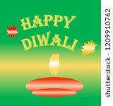 diwali greeting on a bright... | Shutterstock . vector #1209910762