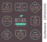 set of labels and stickers for... | Shutterstock .eps vector #1391013152
