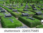 Small photo of Indonesia, Tangerang. February 20, 2023. This is the new public cemetery in Tangerang, namely TPU Mekarsari.