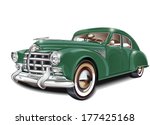 retro car. | Shutterstock .eps vector #177425168