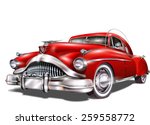 retro car. | Shutterstock .eps vector #259558772