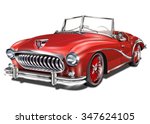 vintage car | Shutterstock .eps vector #347624105