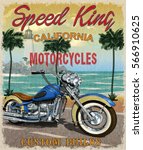 Vintage California Motorcycle...