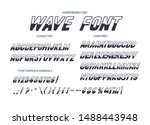 vector alphabet typeface. hand... | Shutterstock .eps vector #1488443948