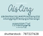 handrawn vector alphabet.... | Shutterstock .eps vector #787227628