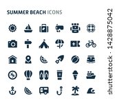simple bold vector icons... | Shutterstock .eps vector #1428875042