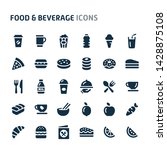 simple bold vector icons... | Shutterstock .eps vector #1428875108