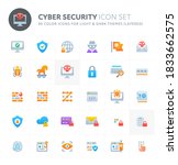 color vector icons related to... | Shutterstock .eps vector #1833662575