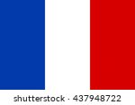 flat france flag vector... | Shutterstock .eps vector #437948722