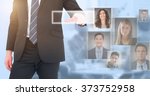 mid section businessman... | Shutterstock . vector #373752958