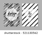 hipster cards with geometric... | Shutterstock .eps vector #521130562