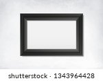 black frame mockup on a wall... | Shutterstock .eps vector #1343964428