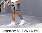 men's ankle sneakers white... | Shutterstock . vector #1947949192