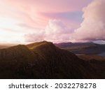 Sunset At Skye Cuillin  Scotland