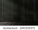 empty luxury room with black... | Shutterstock . vector #2041535372