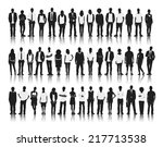 silhouette of business and... | Shutterstock .eps vector #217713538