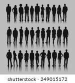 vector of business silhouettes | Shutterstock .eps vector #249015172