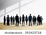 corporate business team... | Shutterstock . vector #292423718