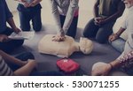 Cpr first aid training concept