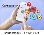 content configuration... | Shutterstock . vector #674346475