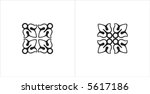 rectangle floral decoration in... | Shutterstock .eps vector #5617186
