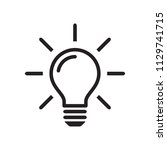 light bulb icon  idea sign ... | Shutterstock .eps vector #1129741715