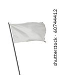 white flag waving on the wind.... | Shutterstock . vector #60744412