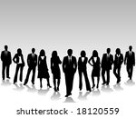 illustration of business team | Shutterstock .eps vector #18120559