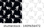 set of seamless patterns with... | Shutterstock .eps vector #1409656472