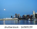 Downtown Vancouver at Moonrise