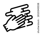 hand spreading cream line icon... | Shutterstock .eps vector #1810340038