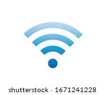 wireless and wifi icon or sign... | Shutterstock .eps vector #1671241228