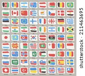 set of world states flags. | Shutterstock .eps vector #211463695