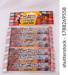 Small photo of Big pack of Oor Wullie's Braw Highland Toffee Chew Bar, Scottish corner shop favourite. Norfolk, UK - August 2nd 2020