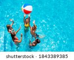 Group Of Kids In Swimming Pool...