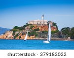 Alcatraz Prison And Yachts In...