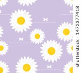 daisy seamless pattern  white... | Shutterstock .eps vector #1472377418