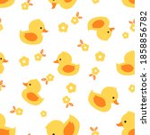 Seamless Pattern With Duck...