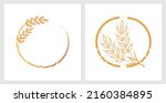 rice logos isolated on white... | Shutterstock .eps vector #2160384895