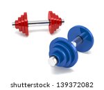 illustration of two dumbbells... | Shutterstock . vector #139372082