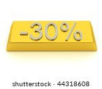 discount label over white... | Shutterstock . vector #44318608