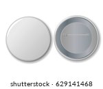 blank vector white badge with... | Shutterstock .eps vector #629141468