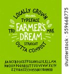 farmer's dream. hand drawn... | Shutterstock .eps vector #559668775